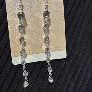 New Silver Tassel Drop Earrings